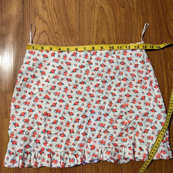 ZARA floral linen blend skirt - Picture 3 of 4